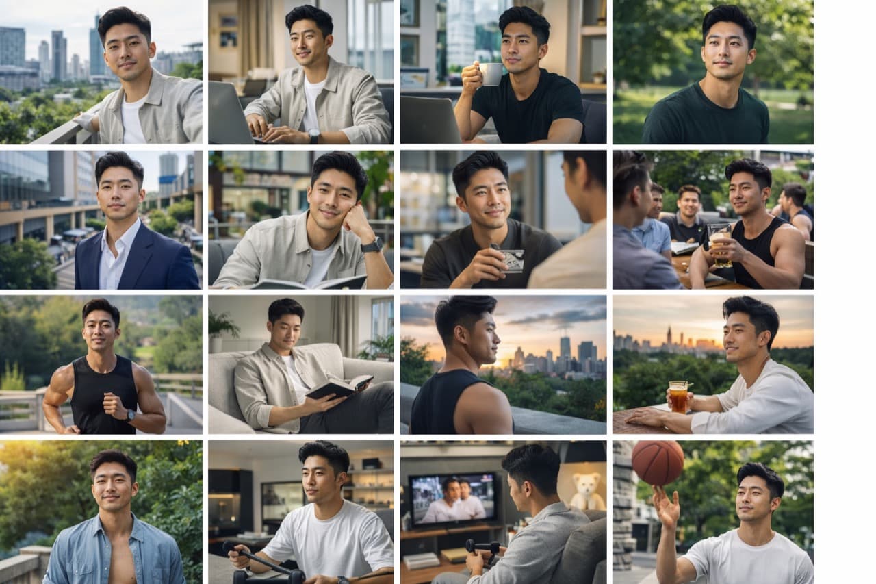 AI face recognition finding photos across event gallery
